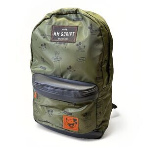 NWT Mickey Mouse Backpack "Disney Artist Series" by Bret Iwan Green/Orange